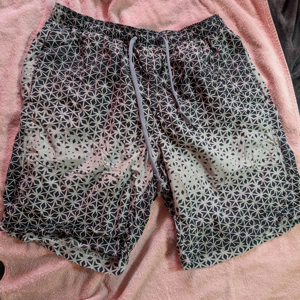 Saxx 2n1 Cannonball Black and Gray Patterned Shorts